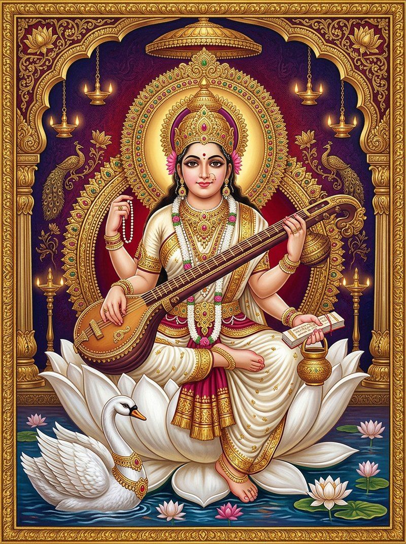 Sarasvatī — goddess of knowledge and speech